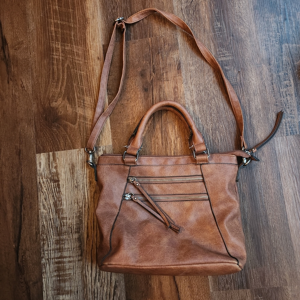 leather crossbody satchel purse